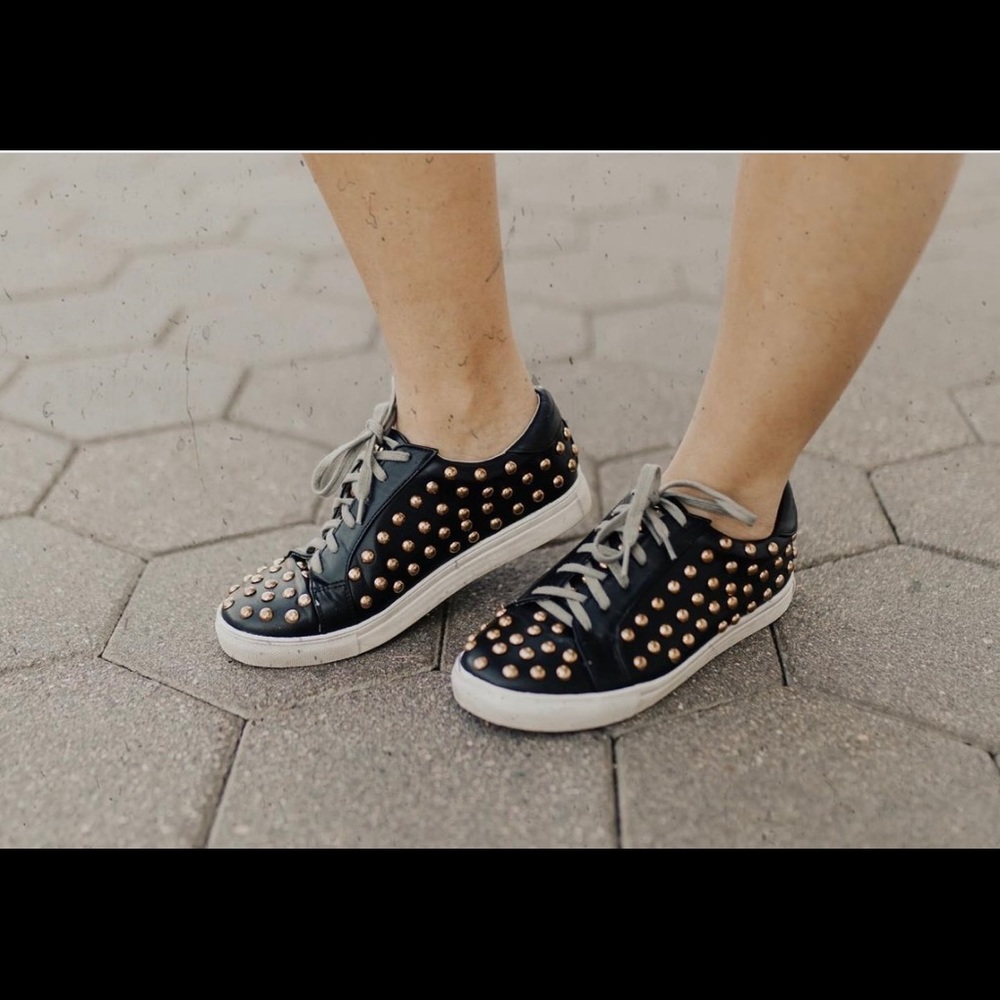 Studded sneakers. NEW